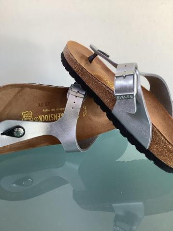 Gratis Verzenden | Birkenstock nieuwe zilveren slippers 36 beschikbaar voor biedingen
