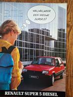 RENAULT SUPER 5 DIESEL, Boeken, Auto's | Folders en Tijdschriften, Ophalen of Verzenden, Nieuw, Renault