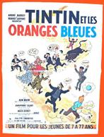 🍊 Affiche ✅ Tintin et les oranges bleues 🍊 Hergé  60x80 cm, Collections, Enlèvement ou Envoi, Tintin, Utilisé, Image, Affiche ou Autocollant