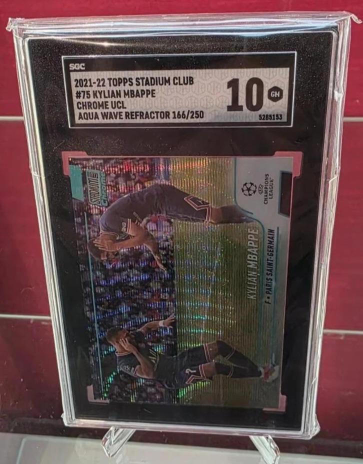 Topps+SGC 10+Mbappé+Hakimi+PSG+numérotée, Hobby & Loisirs créatifs, Autocollants & Images, Neuf, Image, Enlèvement ou Envoi