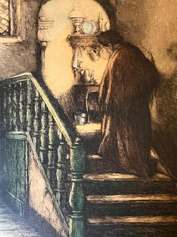 Geudens Albert Colour etching, Antiek en Kunst, Kunst | Schilderijen | Klassiek, Ophalen of Verzenden