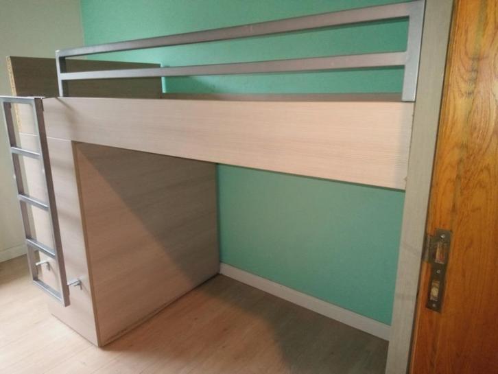 Hoogslaper, Huis en Inrichting, Slaapkamer | Stapelbedden en Hoogslapers, Gebruikt, Hoogslaper, Eenpersoons, Ophalen