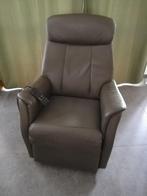 fauteuil relax "EDEN BRAVO GREY" avec accu, Maison & Meubles, Comme neuf, Classique, Enlèvement, Cuir