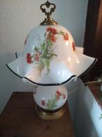Très jolie lampe Vintage avec fleurs sauvages, Antiquités & Art, Enlèvement ou Envoi