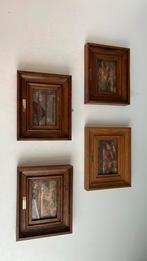Rik BOURGUIGNON 4 schilderijtjes Noordzee impressionisme, Huis en Inrichting, Woonaccessoires | Schilderijen, Tekeningen en Foto's