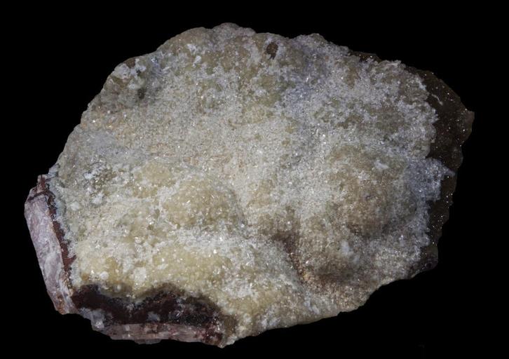 KWARTS op SMITHSONIET uit Marokko., Verzamelen, Mineralen en Fossielen, Mineraal, Ophalen of Verzenden