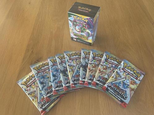 Evolving Skies Build & Battle kit + 9x Prismatic Boosters, Hobby en Vrije tijd, Verzamelkaartspellen | Pokémon, Nieuw, Boosterbox