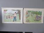 4 estampes anciennes : Scouting Toussaint A. la VII e Tourna, Collections, Comme neuf, Autres types, Enlèvement ou Envoi