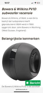 Subwoofer B&W, Audio, Tv en Foto, Home Cinema-sets, Overige systemen, 70 watt of meer, Zo goed als nieuw, Overige spelers