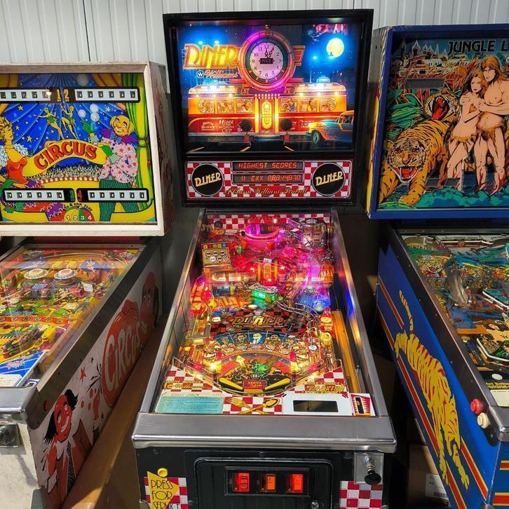 Williams Diner flipperkast in goede staat, Verzamelen, Automaten | Flipperkasten, Gebruikt, Elektronisch, Flipperkast, Williams