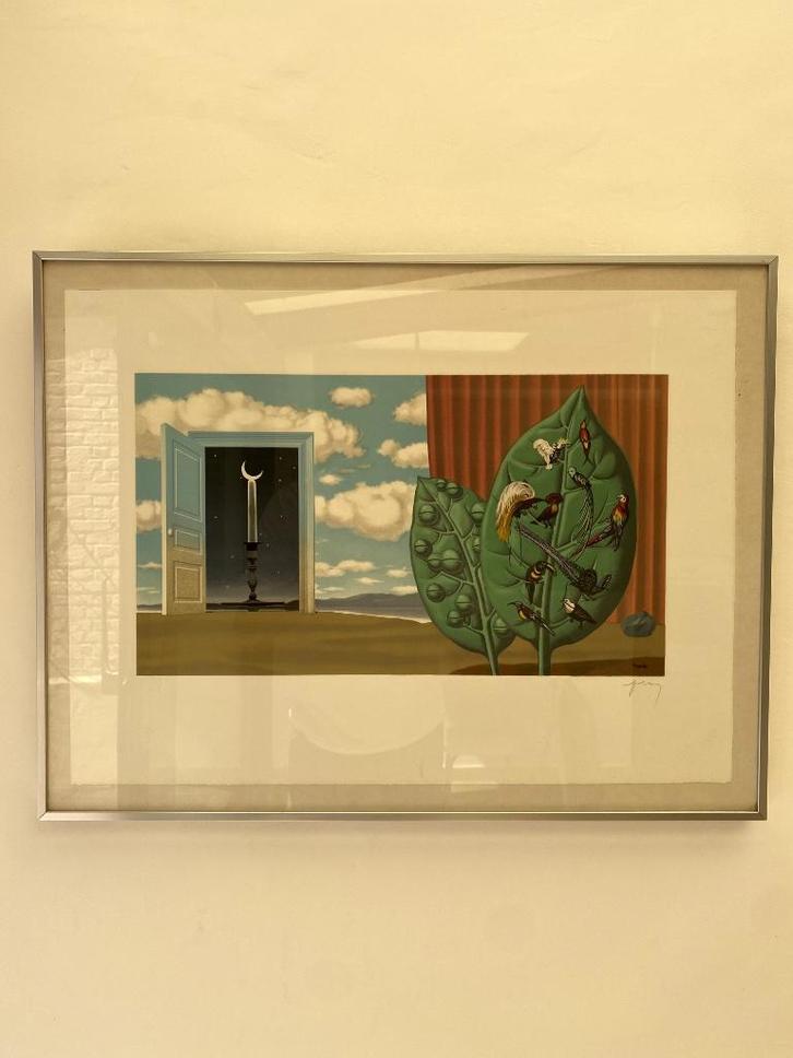 Kunstwerk Magritte, Antiek en Kunst, Kunst | Litho's en Zeefdrukken, Ophalen