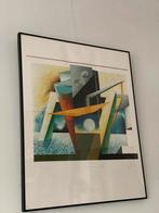Groot grafisch werk in kader - gesigneerd, Antiek en Kunst, Ophalen of Verzenden