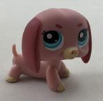 Littlest Pet Shop 1306 Dachshund Pink Dog Puppy Hond Chien T, Gebruikt, Ophalen of Verzenden