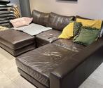 Lederen zetel, Huis en Inrichting, Ophalen, Gebruikt, Hoekbank, Leer