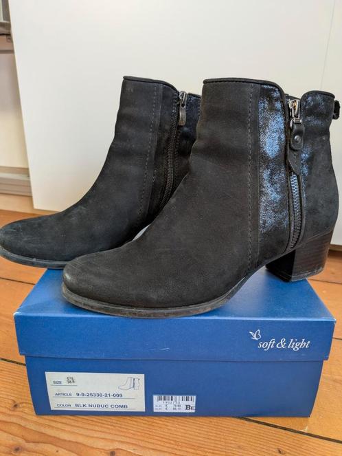 Zwarte botjes maat 38,5, Kleding | Dames, Schoenen, Zo goed als nieuw, Ophalen of Verzenden