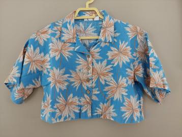 Crop top hemdje met korte mouwen beschikbaar voor biedingen