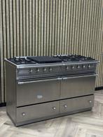 Prachtige Lacanche Inox 140cm Gas met Grote Dubbele Oven, Ophalen of Verzenden, Grill, Elektrisch