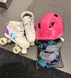 Rolschaatsen Helm en knie-elleboog-pols berschermers, Ophalen, Zo goed als nieuw
