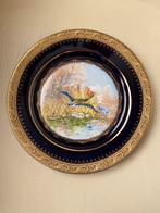 Assiette en porcelaine de Limoges peinte or 22 carats, Antiquités & Art, Antiquités | Porcelaine, Enlèvement