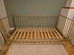 Elegante gouden metalen bedframe., Ophalen, Zo goed als nieuw