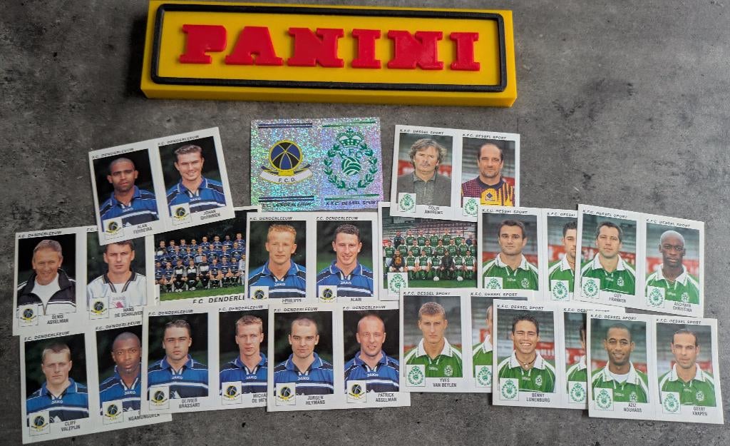 15 AUTOCOLLANTS PANINI FOOTBALL 2001 Denderleeuw/Dessel, Envoi, Neuf