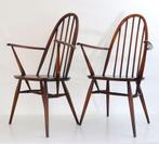 Set of 2 Ercol Quaker Windsor Chairs, 1960s Vintage stoelen, Enlèvement