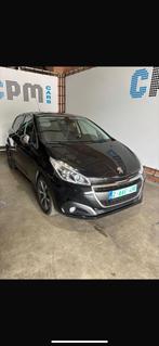 Peogot 208 benzine 2017 panoramisch dak met ledverlichting, Auto's, Voorwielaandrijving, Zwart, 5 deurs, Particulier