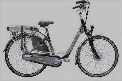 DAMESFIETS lage instap : Krigori Cruiser XL : zilver/grijs :, Fietsen en Brommers, Elektrische fietsen, Zo goed als nieuw, Ophalen