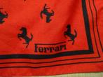 Foulard en soie Ferrari vintage des années 60/70, Collections, Enlèvement ou Envoi, Utilisé, Voitures
