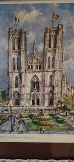 Zeer mooie omgeving Saint-Michel-kathedraal Brussel, Antiek en Kunst, Ophalen