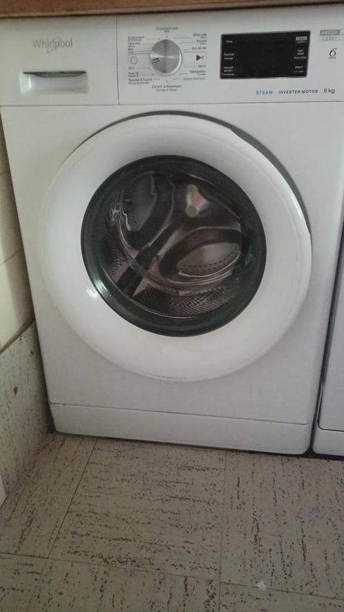 Whirlpool-wasmachine, Elektronische apparatuur, Wasmachines, Zo goed als nieuw, 8 tot 10 kg, 1200 tot 1600 toeren, Ophalen