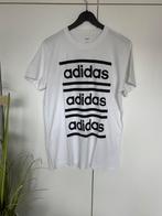 Adidas T-shirt Wit met Zwart Logo – Maat L, Kleding | Heren, T-shirts, Maat 52/54 (L), Wit, Ophalen of Verzenden, Zo goed als nieuw