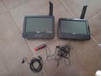 DVD-speler voor in de auto met 2 schermen, Audio, Tv en Foto, DVD spelers, Dvd-speler, Philips, Gebruikt, Draagbaar