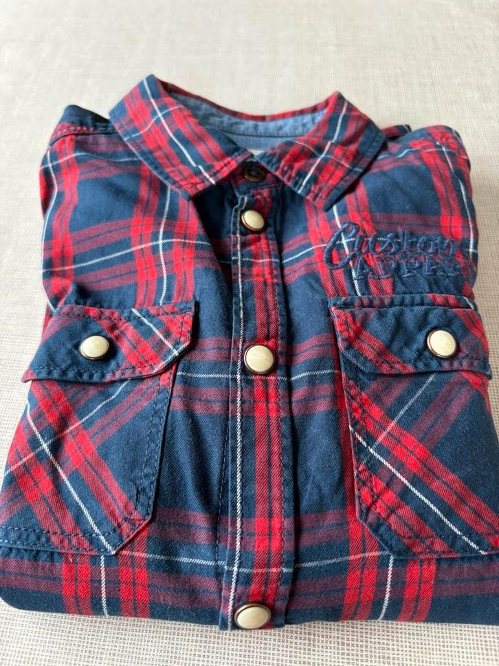 Hemd met lange mouwen, maat 128, 7/8 jaar, Kinderen en Baby's, Kinderkleding | Maat 128, Ophalen of Verzenden