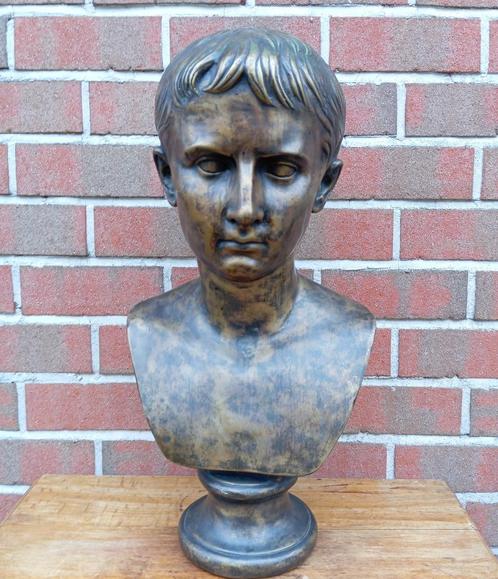ancienne statue en bronze 53 cm buste, Antiquités & Art, Antiquités | Bronze & Cuivre, Bronze, Enlèvement ou Envoi