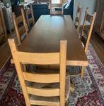 Eiken eetkamer, Huis en Inrichting, Ophalen, Gebruikt, Antiek, 6 tot 8 stoelen