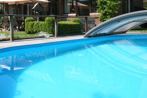 Onderdak bij het zwembad, Tuin en Terras, Zwembad-toebehoren, Gebruikt, Afdekzeil, Ophalen