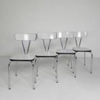 Set van 4 formica eettafel stoelen, jaren 60, Ophalen of Verzenden