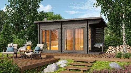 Maison sauna TAMPERE - L: 503,6 x 214 cm, Jardin & Terrasse, Jardin & Terrasse Autre, Neuf, Envoi