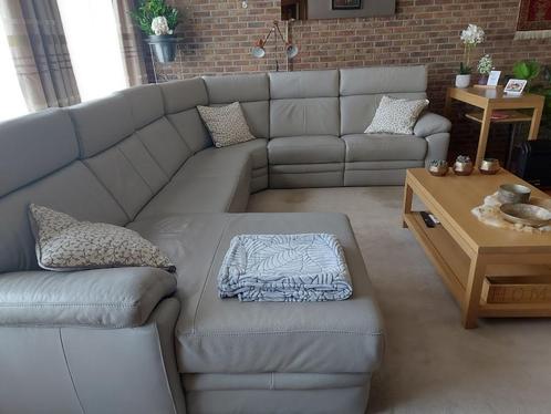 HUISHOUDEN, Huis en Inrichting, Zetels | Zetels en Chaises Longues, Zo goed als nieuw, Vierpersoons of meer, 300 cm of meer, Leer