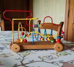 4 banen met houten kralen en koordje 40 cm L en 17 cm br.., Kinderen en Baby's, Speelgoed | Houten speelgoed, Zo goed als nieuw