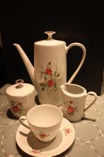 Koffieservies Bavaria Mittereich met roos, Antiek en Kunst, Ophalen