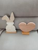 houten figuren hart en konijn, Ophalen of Verzenden, Nieuw