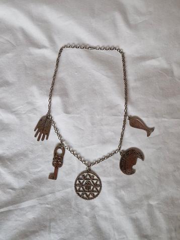 Collier charms Libelle Rosita métal argenté années 70 beschikbaar voor biedingen