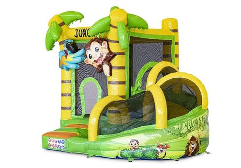 Te koop Springkussen Mini met Slide Jungle, Hobby en Vrije tijd, Feestartikelen | Verhuur, Nieuw, Ophalen of Verzenden