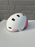Wit/ Roze Kinder Fietshelm Btwin, Ophalen, Gebruikt, Jongen of Meisje