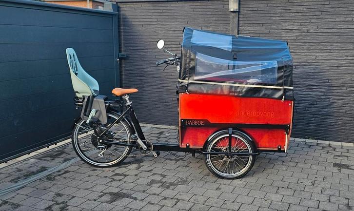 Babboe Max elektrische bakfiets voor 6kinderen of goederen., Vélos & Vélomoteurs, Vélos | Vélos avec bac, Comme neuf, 4 enfants ou plus
