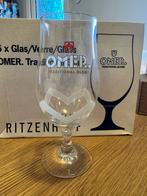 Nieuwe Omer Bierglazen - doos van 6, Ophalen, Nieuw, Glas of Glazen, Overige merken