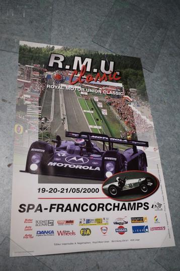 poster RMU spa francorchamps 2000 cadillac beschikbaar voor biedingen