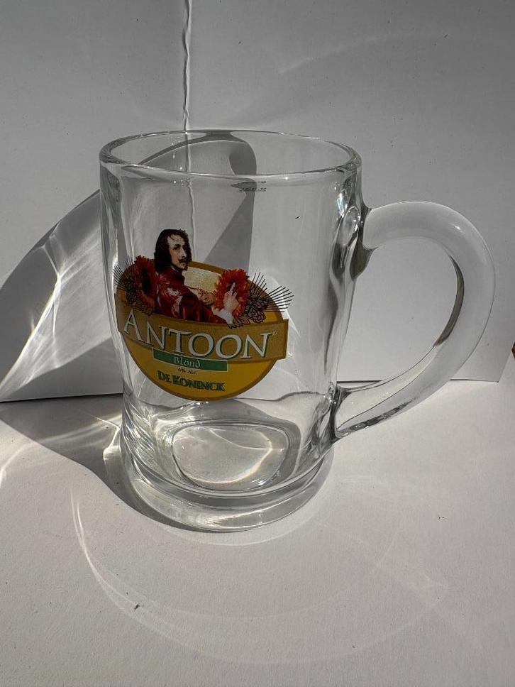 Bierpul Antoon - Brouwerij De Koninck, Antwerpen, Verzamelen, Biermerken, Zo goed als nieuw, Pul(len), De Koninck, Ophalen of Verzenden